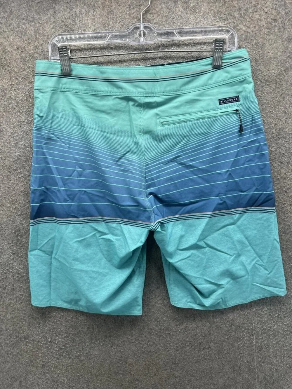 Billabong Swim Trunks Mens 29 Blue Stripe Recycler North Point Pro Board Shorts